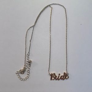 Gold bride necklace